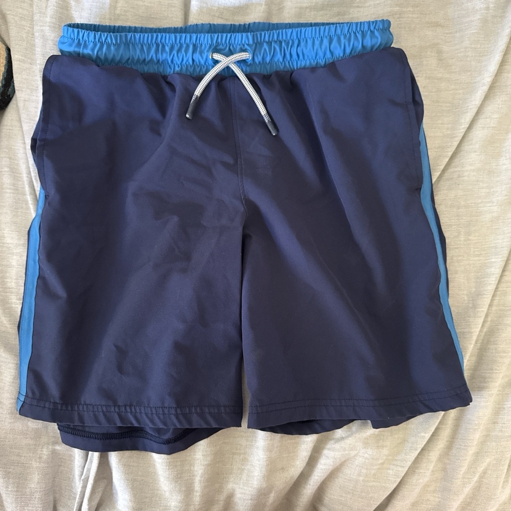 All in Motion Navy and Light Blue Kids Shorts
